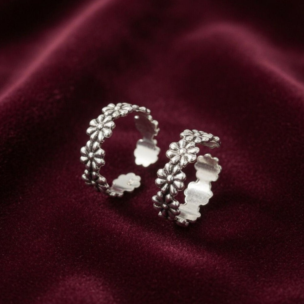 Bakuli Oxidized Sterling Silver Jodvi