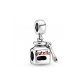 925 Silver Nutella Jar & Spoon Dangle Charm