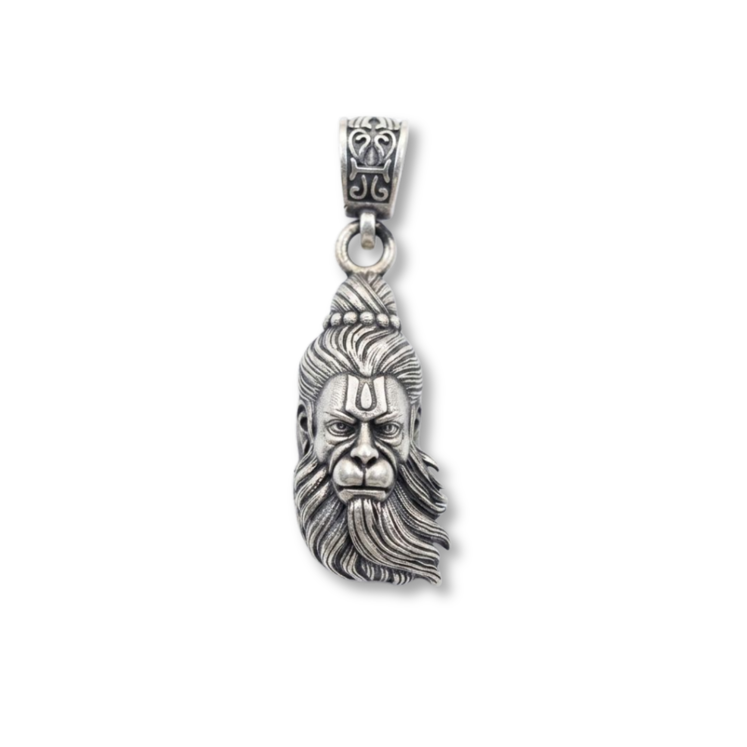 925 Silver Lord Hanuman: The Eternal Warrior Pendant