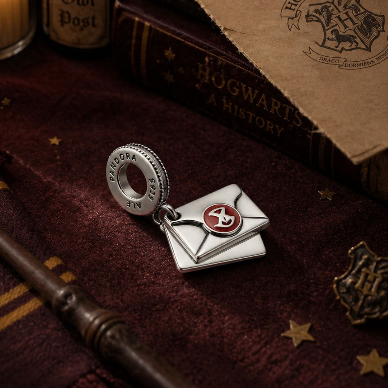 925 Silver Hogwarts Acceptance Letter Dangle Charm