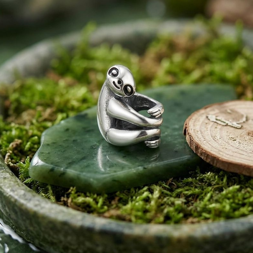925 Silver Hanging Sloth Charm