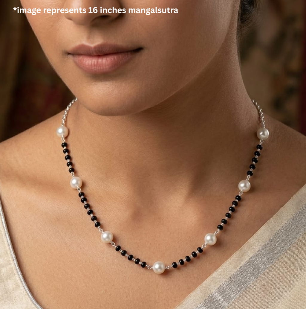 925 Silver Pearl Chain Mangalsutra
