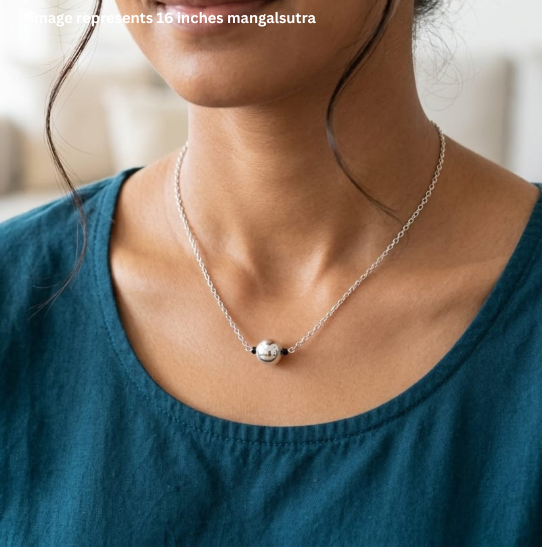 925 Silver Mini Bead Mangalsutra