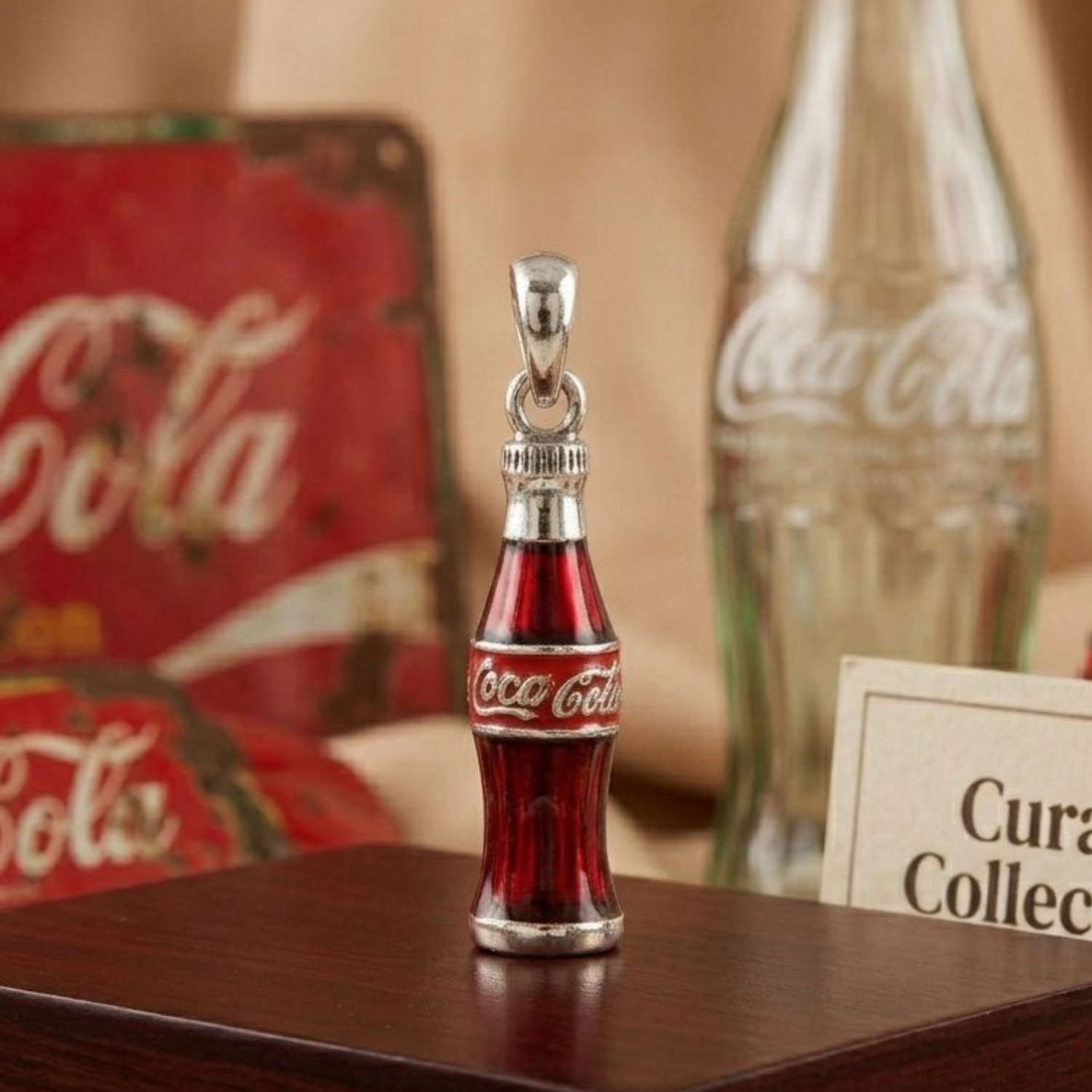 925 Silver Vintage Fizzy Soda Charm (Coca-Cola)