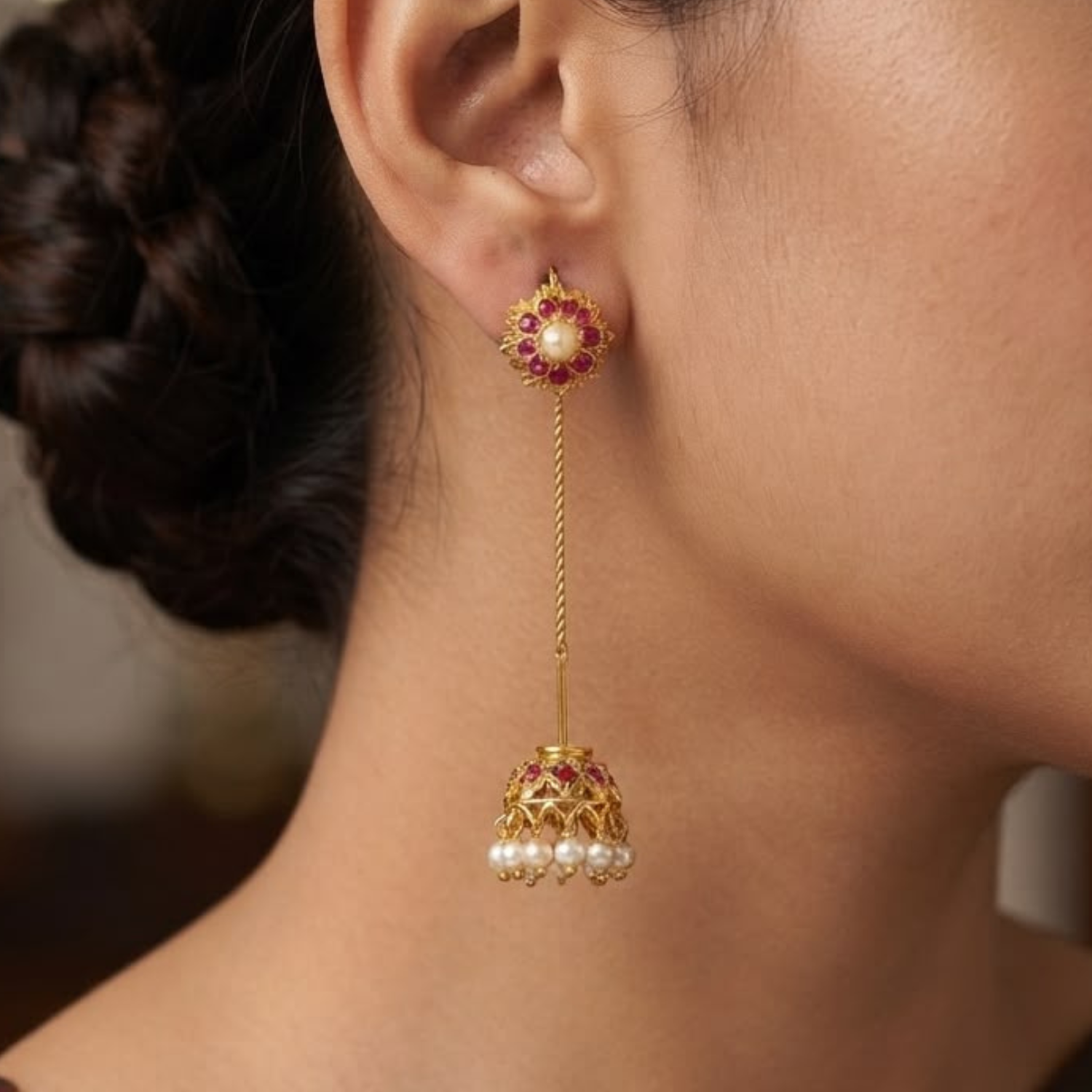 Padmika Sui Daga Jhumka (PJD's Jhumka Collection)