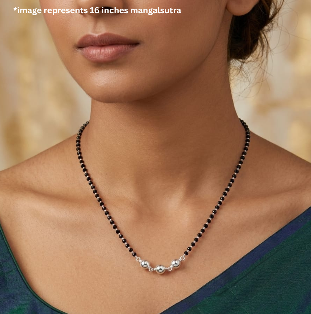 925 Silver Triple Star Mangalsutra