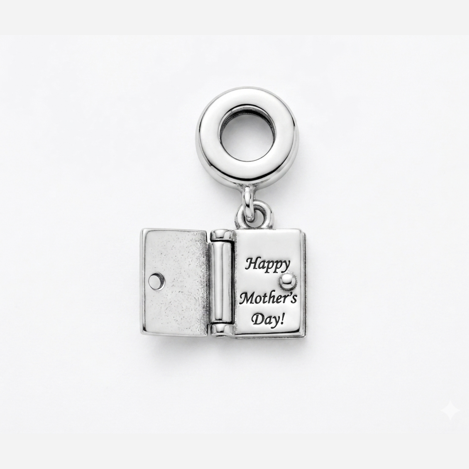 925 Silver "We Love You" Storybook Charm (For mother's)