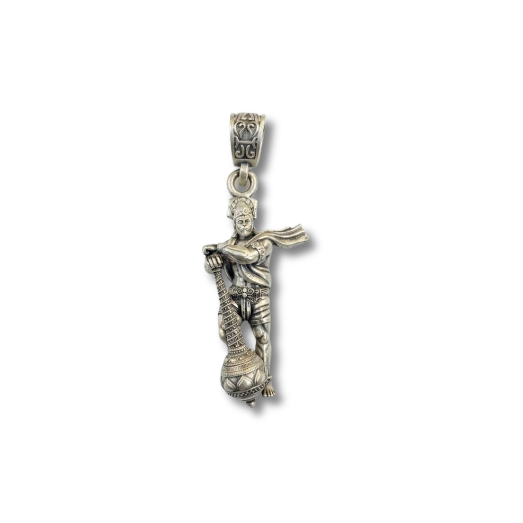 925 Silver Lord Hanuman: The Eternal Warrior Pendant