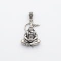 925 Silver Sankat Mochan Hanuman Pendant: Strength in Stillness