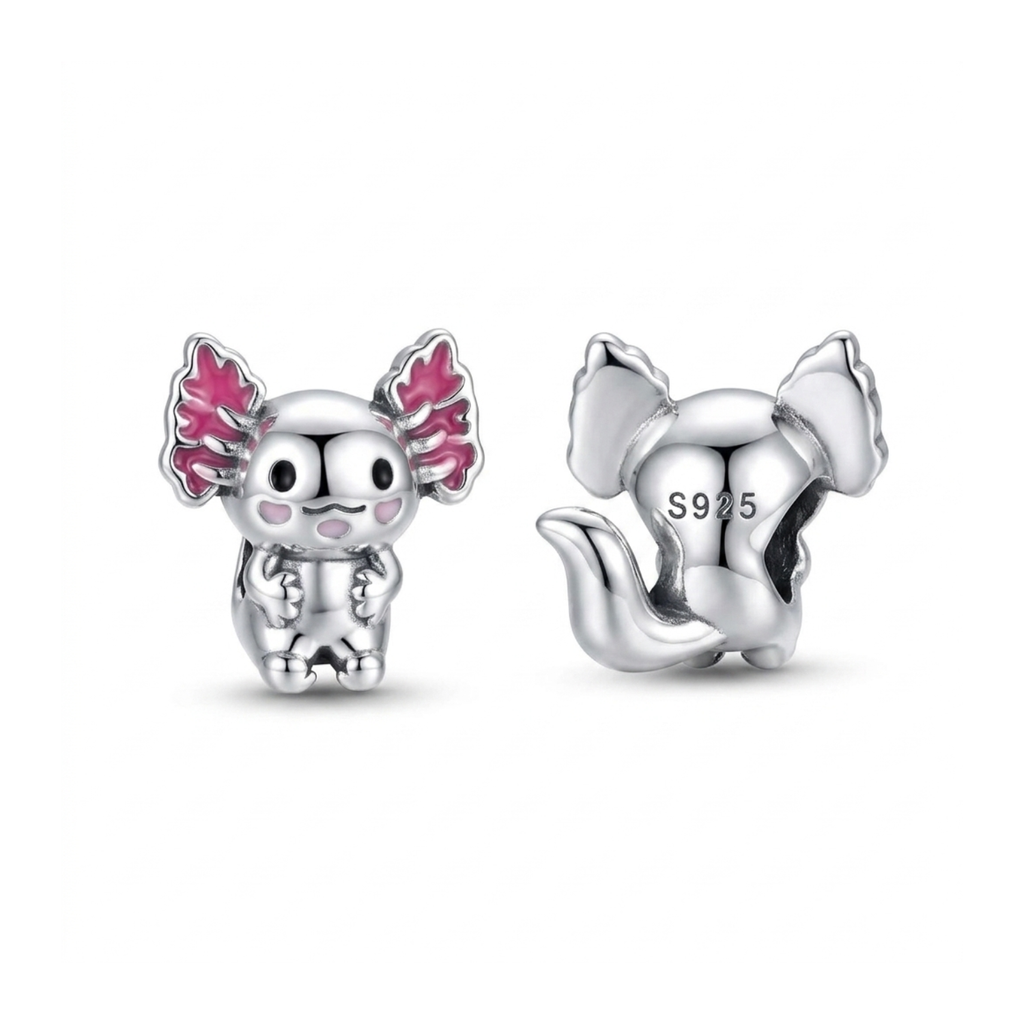 925 Silver Axolotl Aqua Mischief Charm