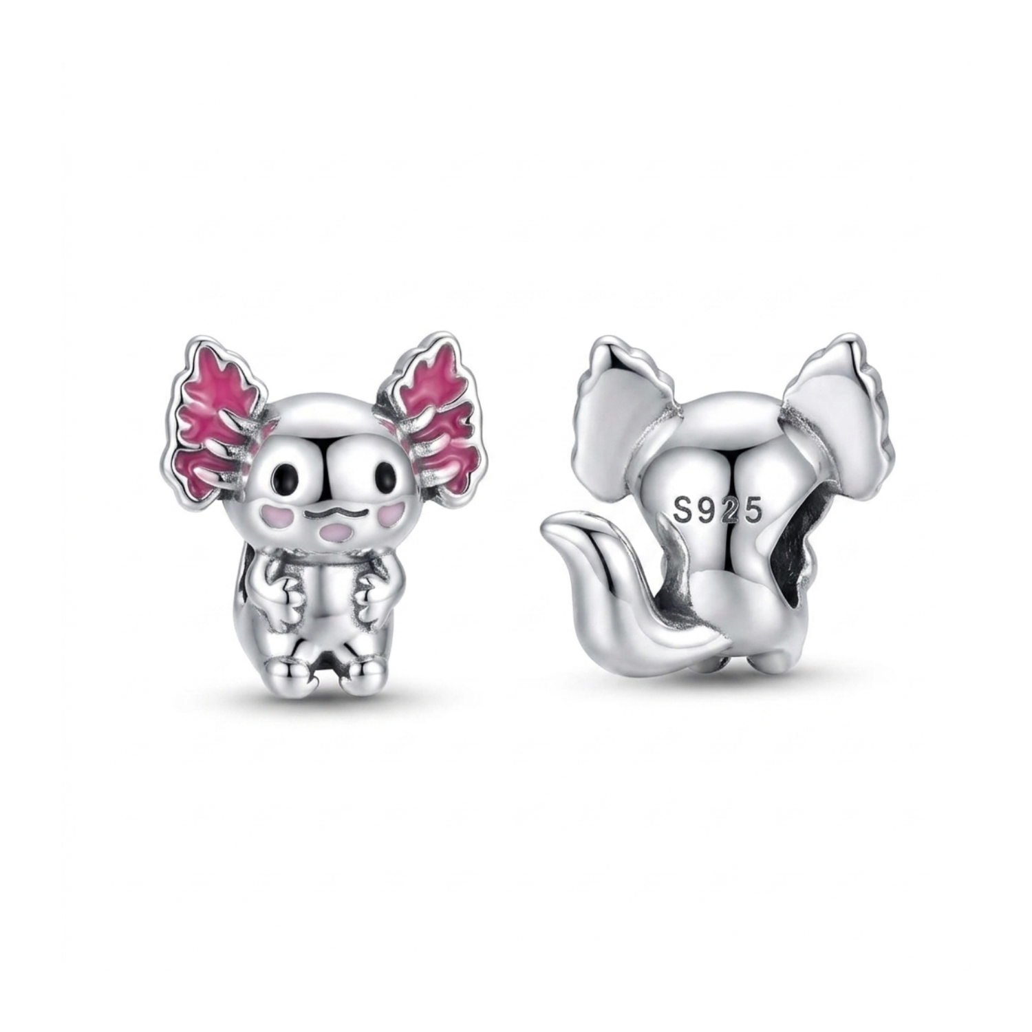 925 Silver Axolotl Aqua Mischief Charm