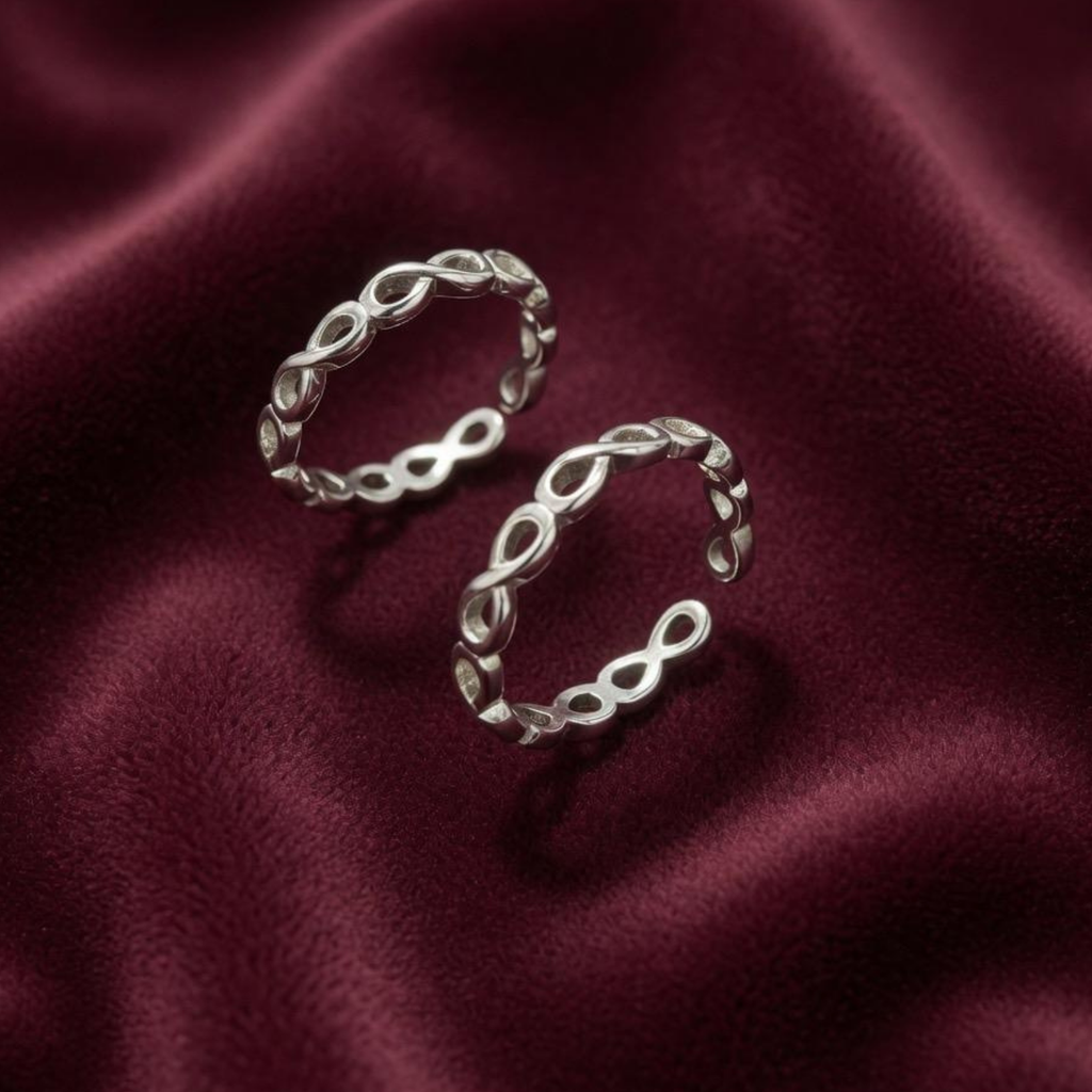 Endless Infinity 925 Silver Toe Ring
