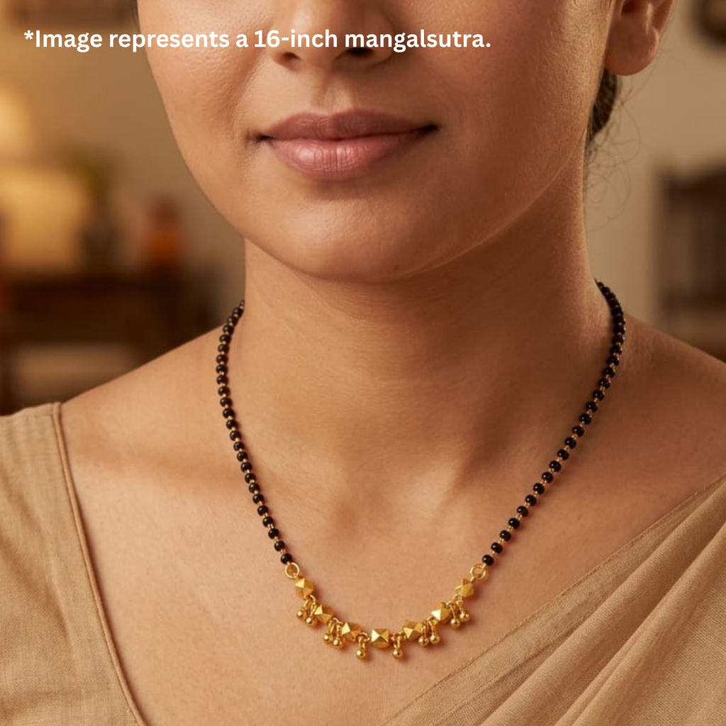 Handmade Ashtapailu Jhalar Mangalsutra | 24 Carat Gold Plated