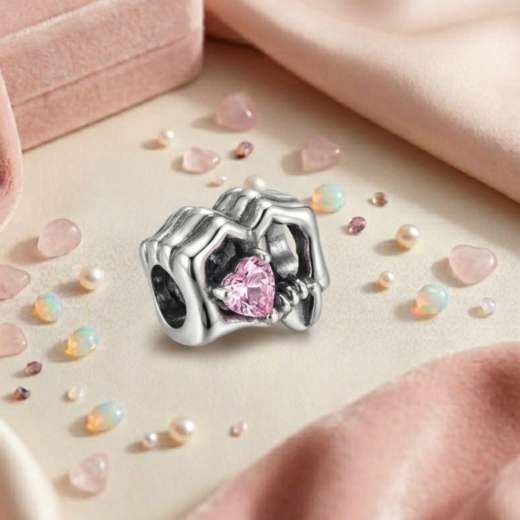 925 Silver Infinite Bond Family Hands Charm