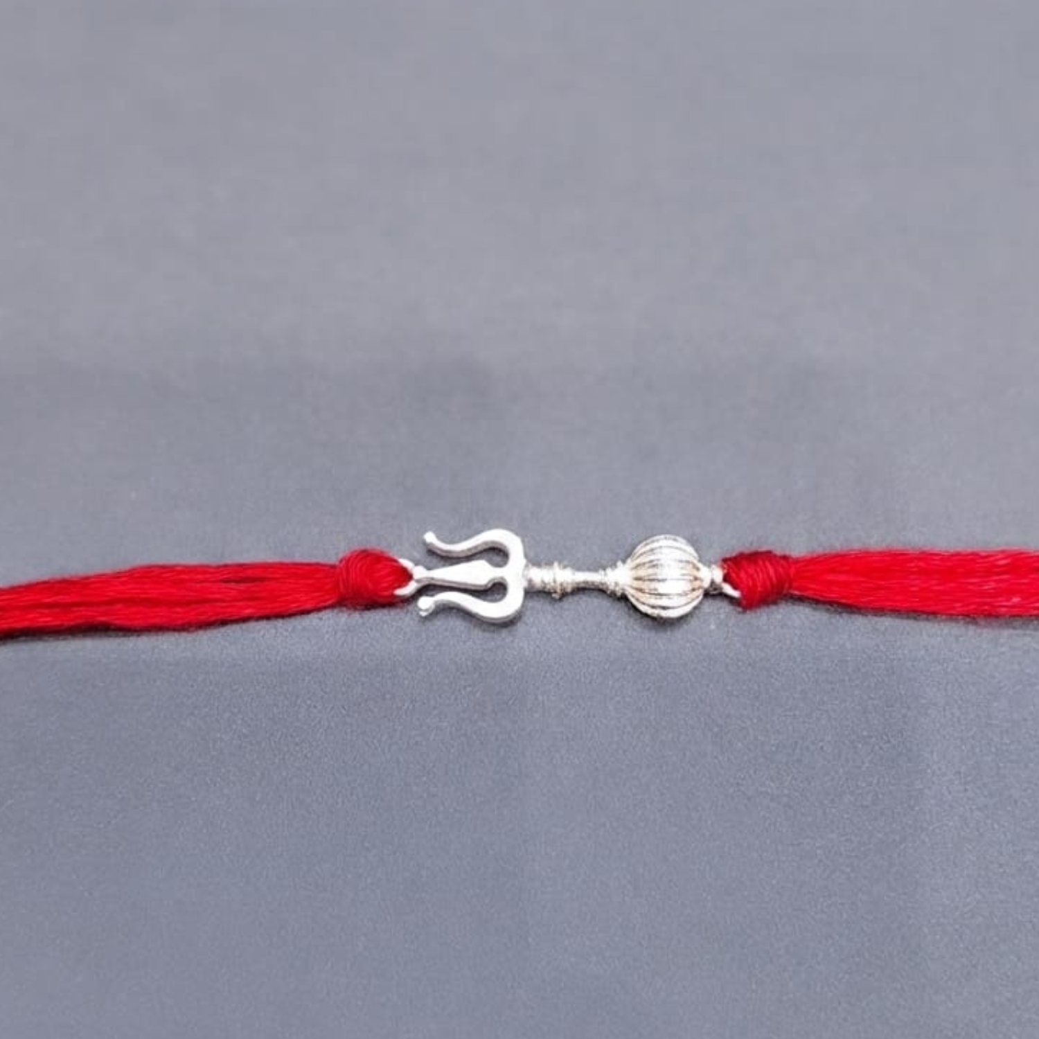 925 Silver Trishul Gada Rakhi