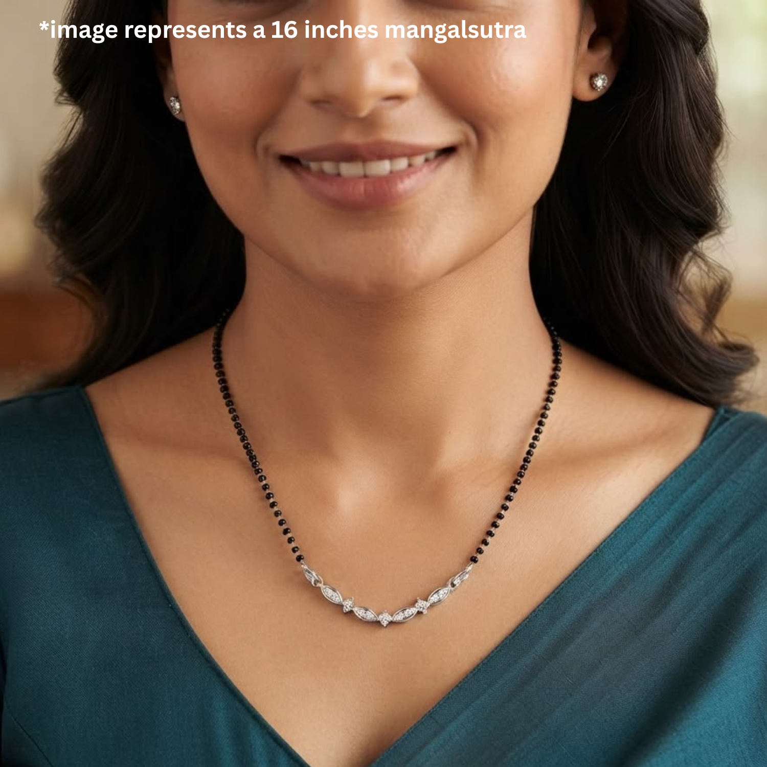 925 Silver Marquise Mangalsutra