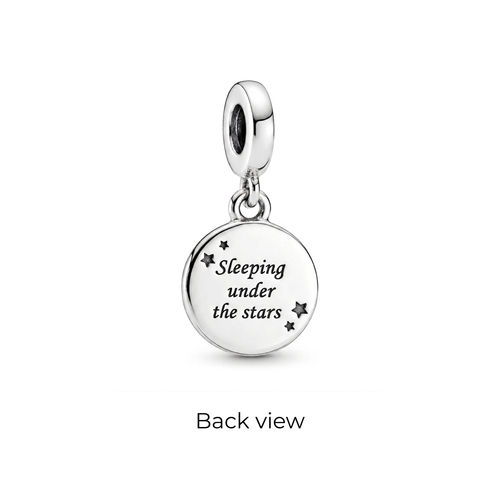 925 Silver "Sleeping Under the Stars" Mountain Dangle Charm 🏔️🌌
