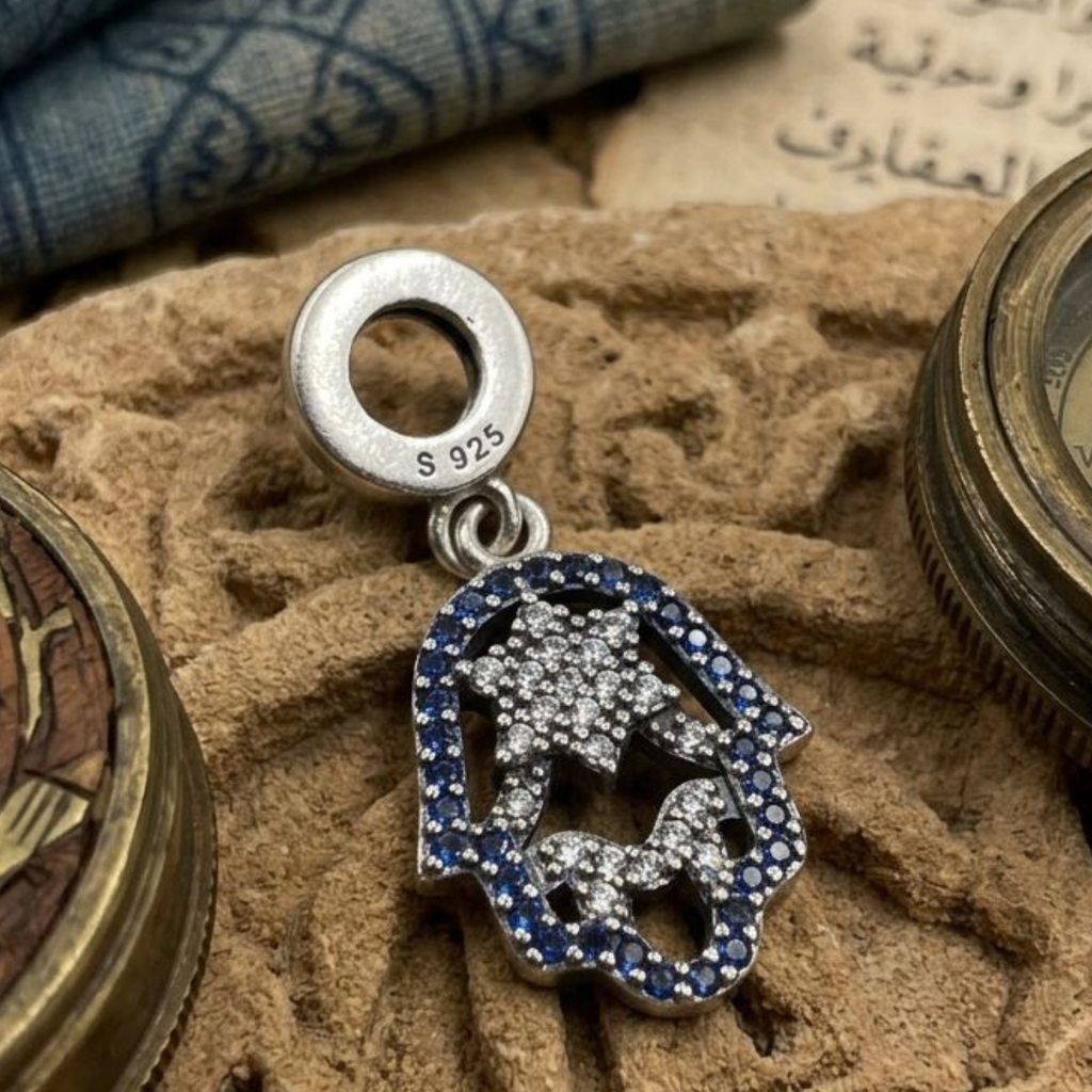925 Silver Hamsa Protection Charm