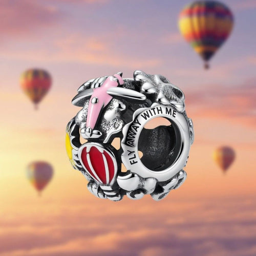 925 Silver "Fly Away With Me" Travel Adventure Charm