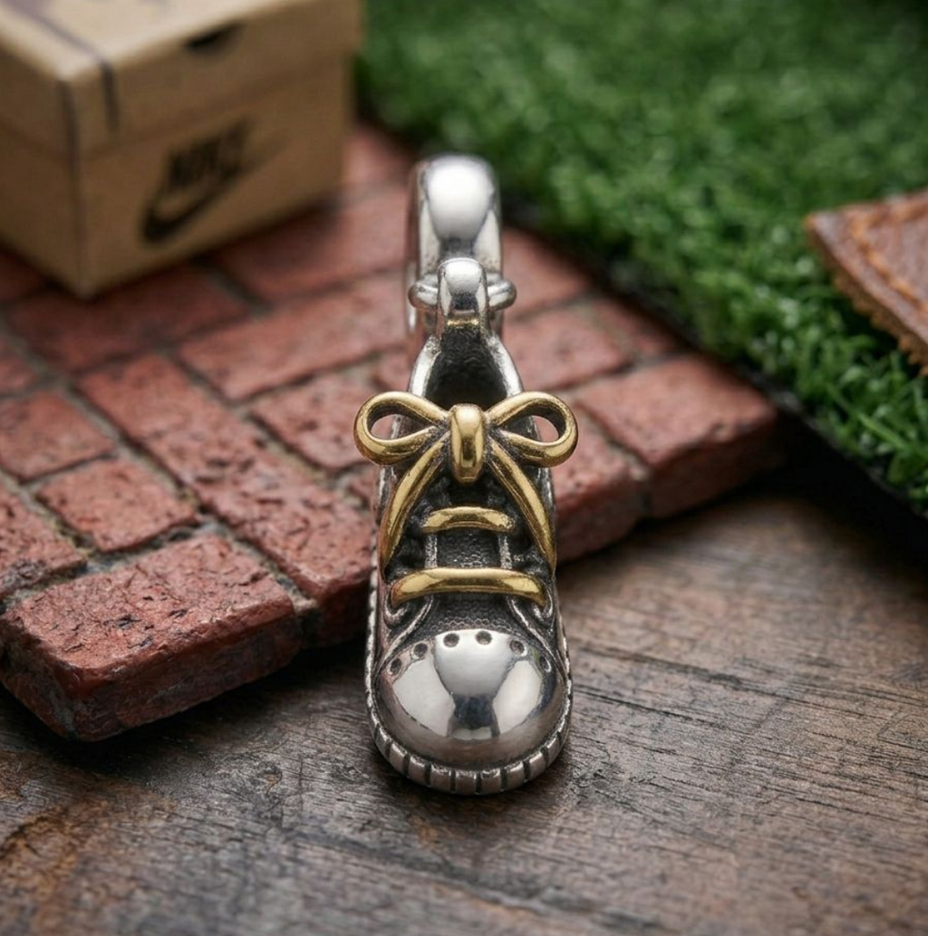 925 Silver Baby Shoe Dangle Charm