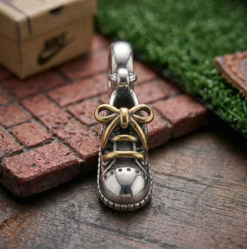 925 Silver Baby Shoe Dangle Charm