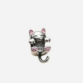 925 Silver Playful Kitten "Little Paws" Charm