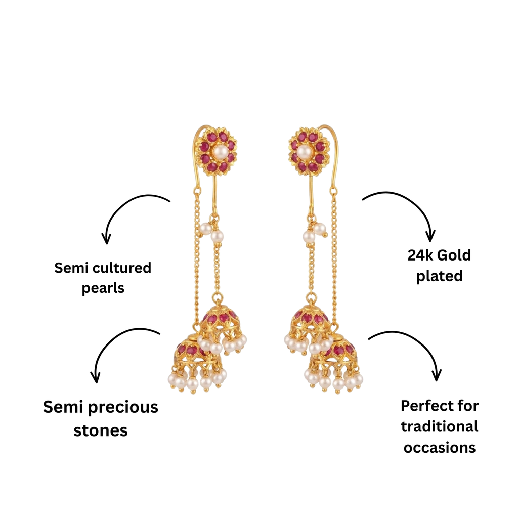 Vaidehi Twin Sui Daga Jhumka (PJD's Jhumka Collection)
