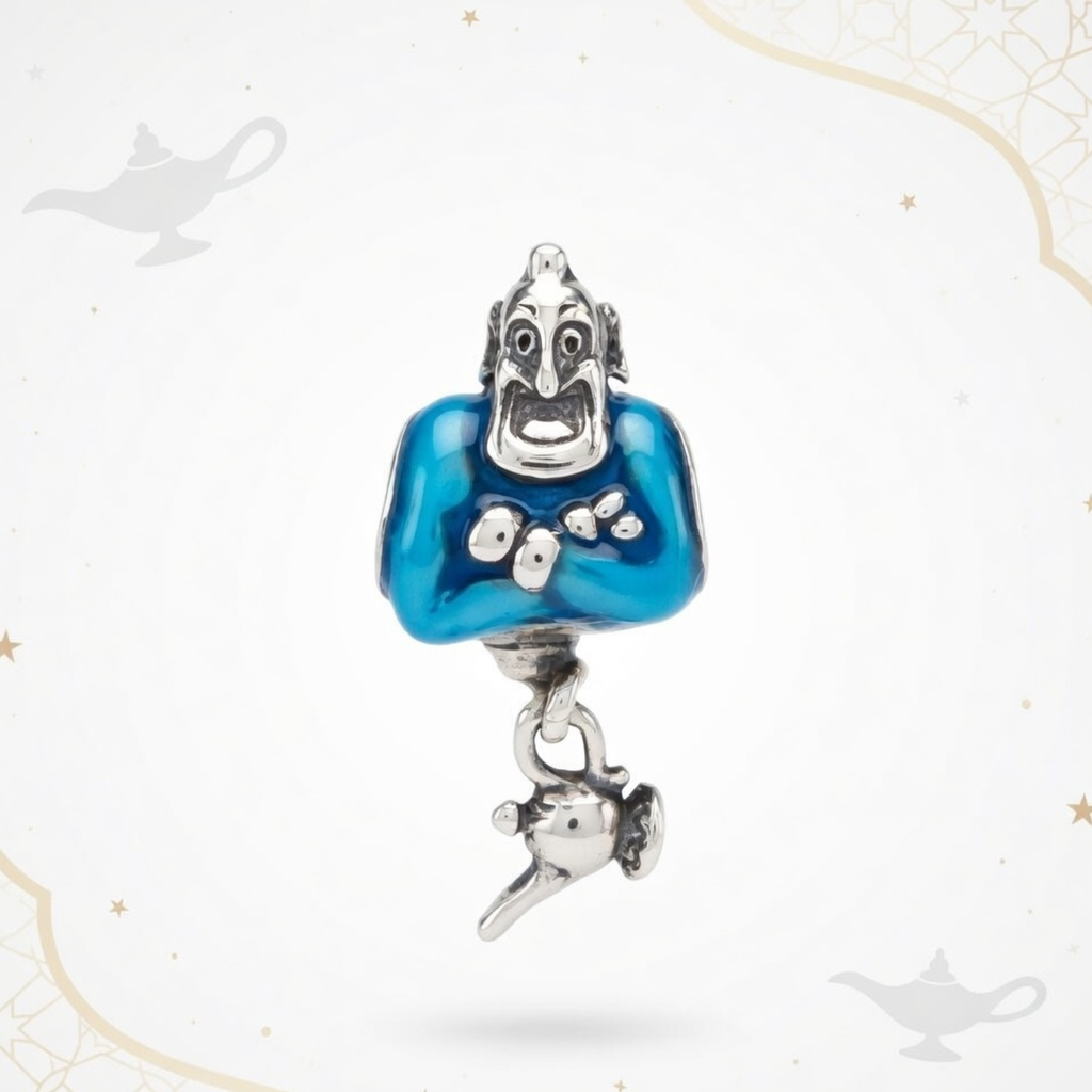 925 Silver Genie Magic Lamp Dangle Charm