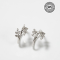 Sparkling Leaf Adjustable 925 Silver Toe Ring