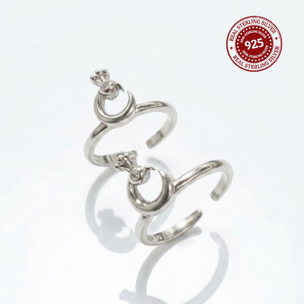 CZ Peacock 925 Silver Toe Ring