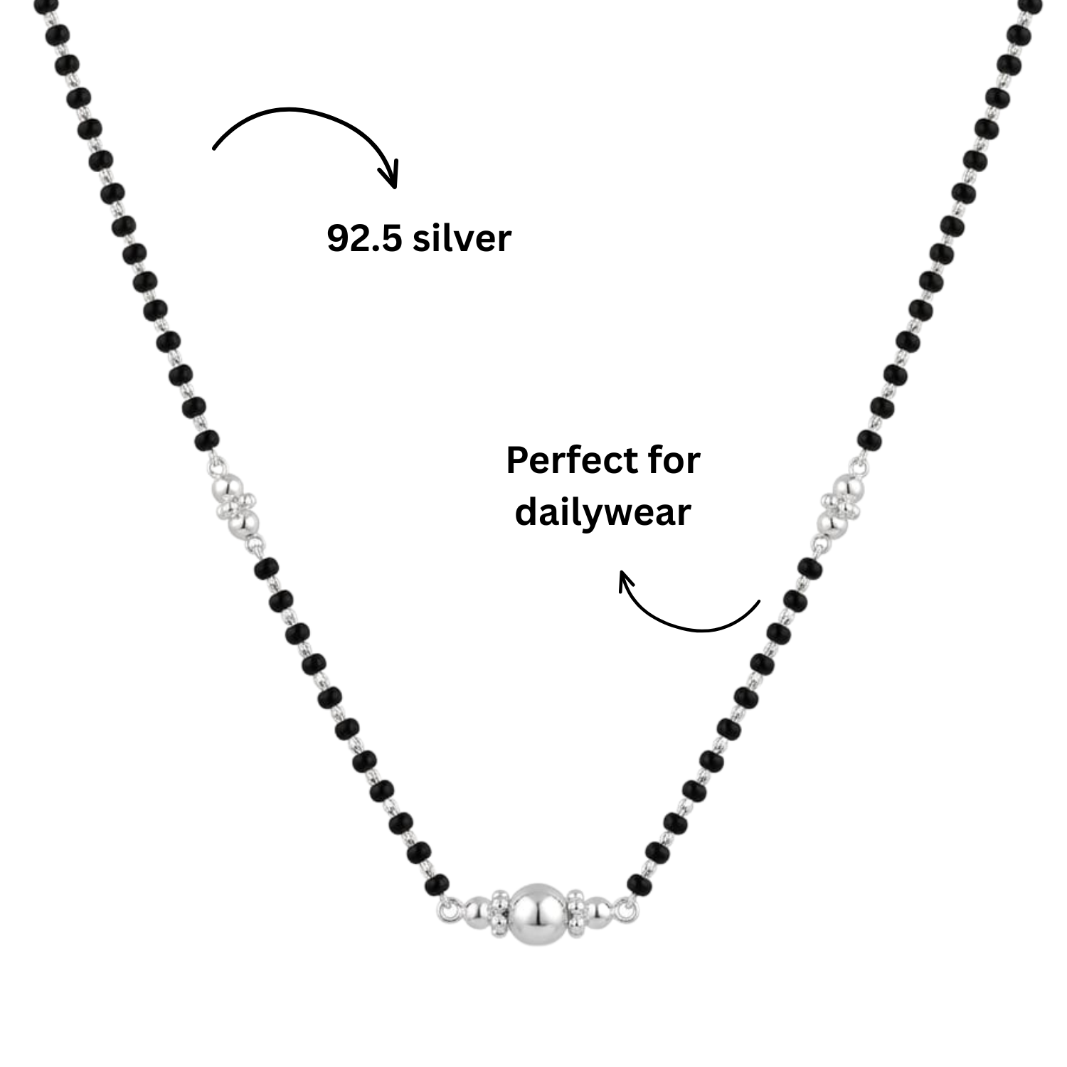 925 Silver Sun Mangalsutra
