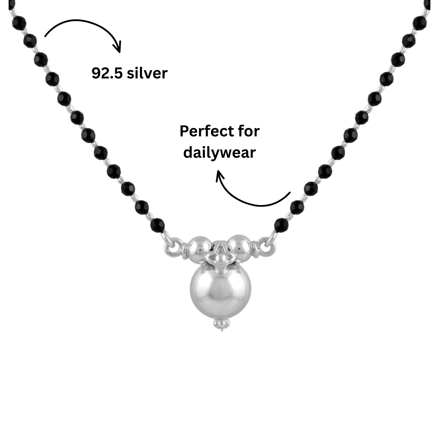 925 Silver Vati Mangalsutra