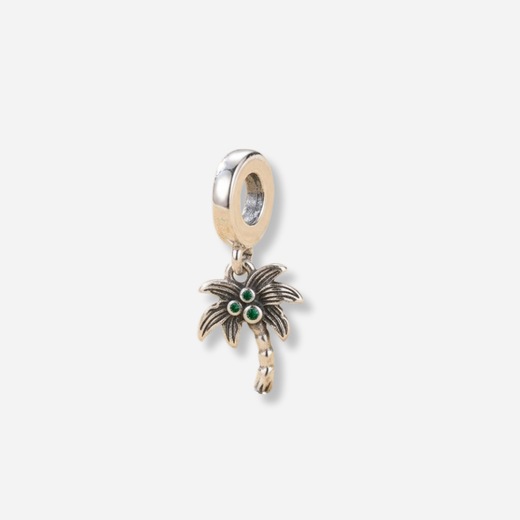 925 Silver Tropical Palm Breeze Charm