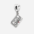 925 Silver Retro Mix Tape Musical Charm