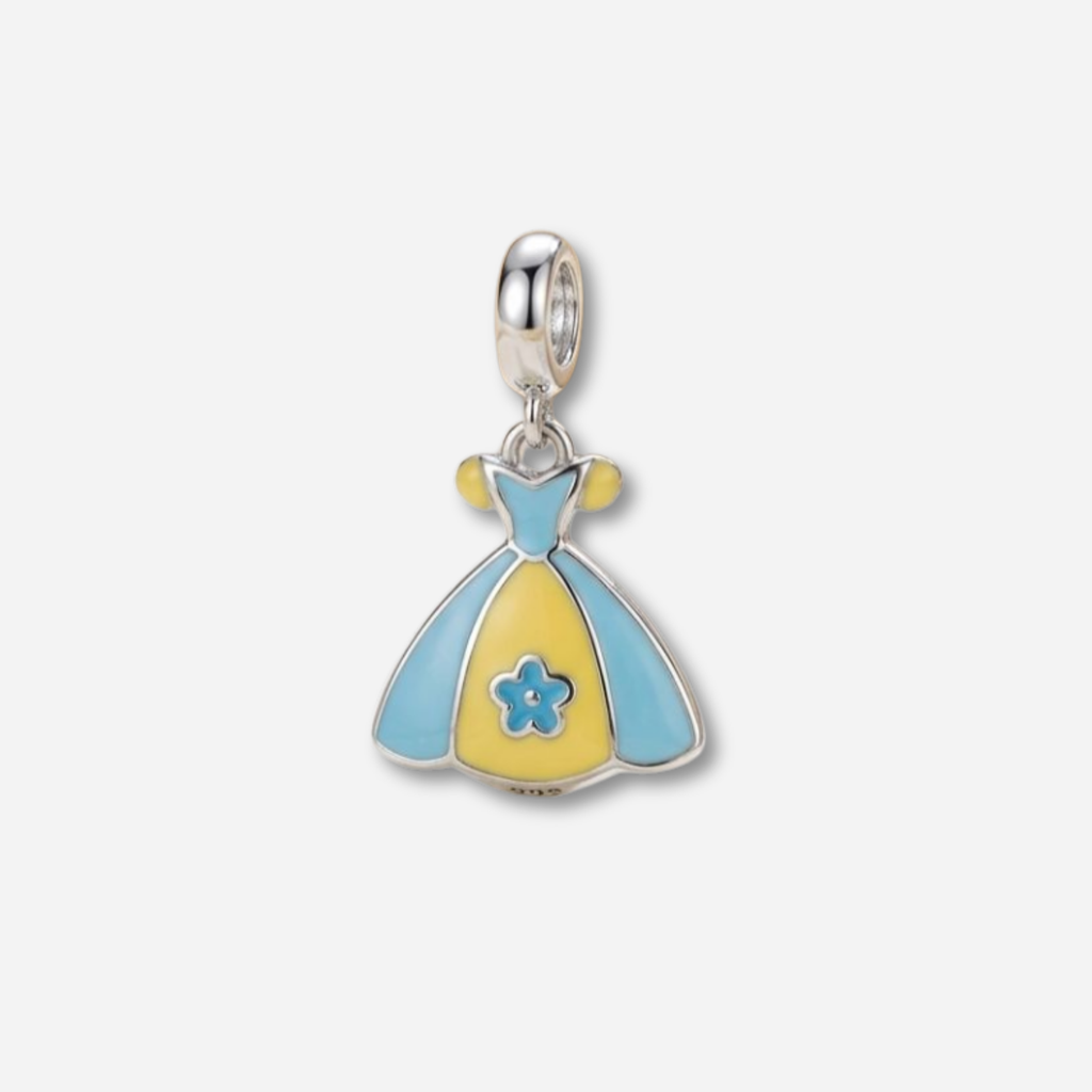 925 Silver Enchanted Gala Dress Charm