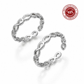 Endless Infinity 925 Silver Toe Ring