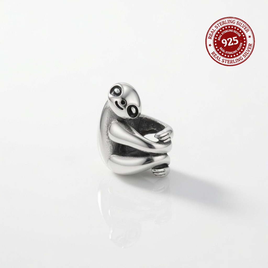 925 Silver Hanging Sloth Charm
