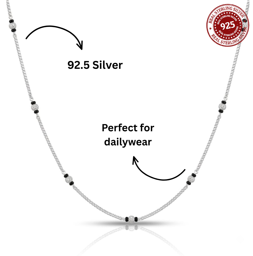 925 Silver Reva Mangalsutra