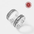 Traditional Engraved Adjustable 925 Silver Toe Ring