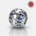 925 Silver Midnight Lattice Bead Charm
