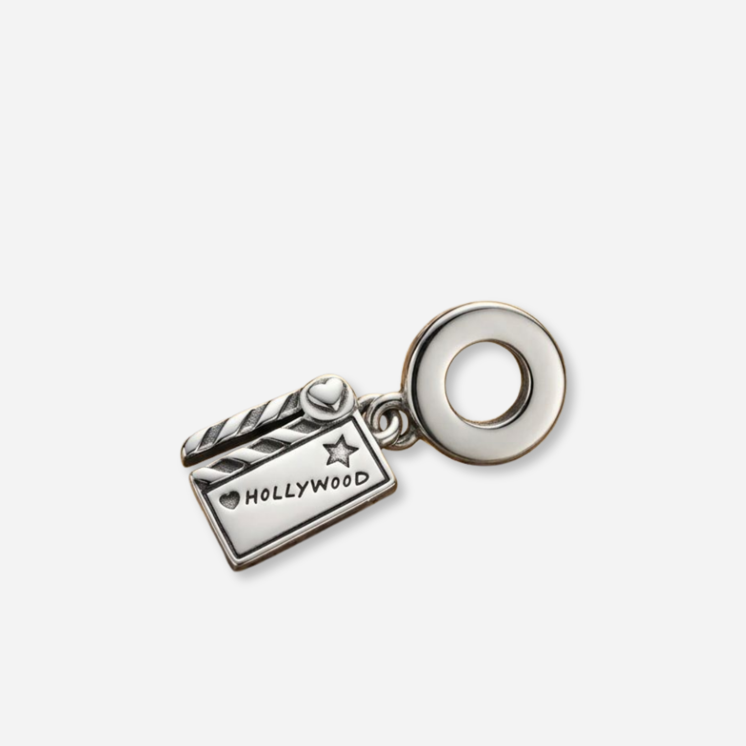 925 Silver Hollywood Movie Buzz Lover Clapper Charm
