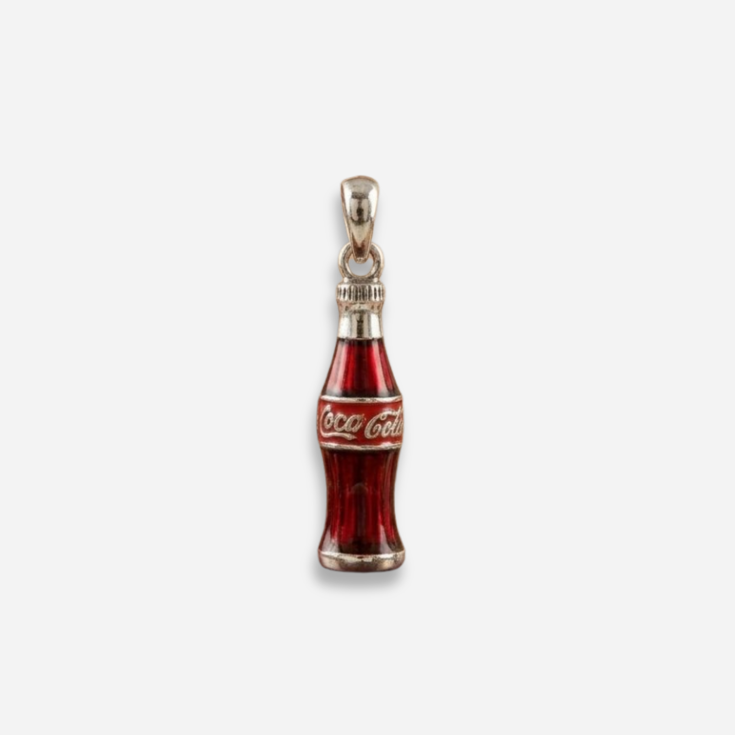 925 Silver Vintage Fizzy Soda Charm (Coca-Cola)