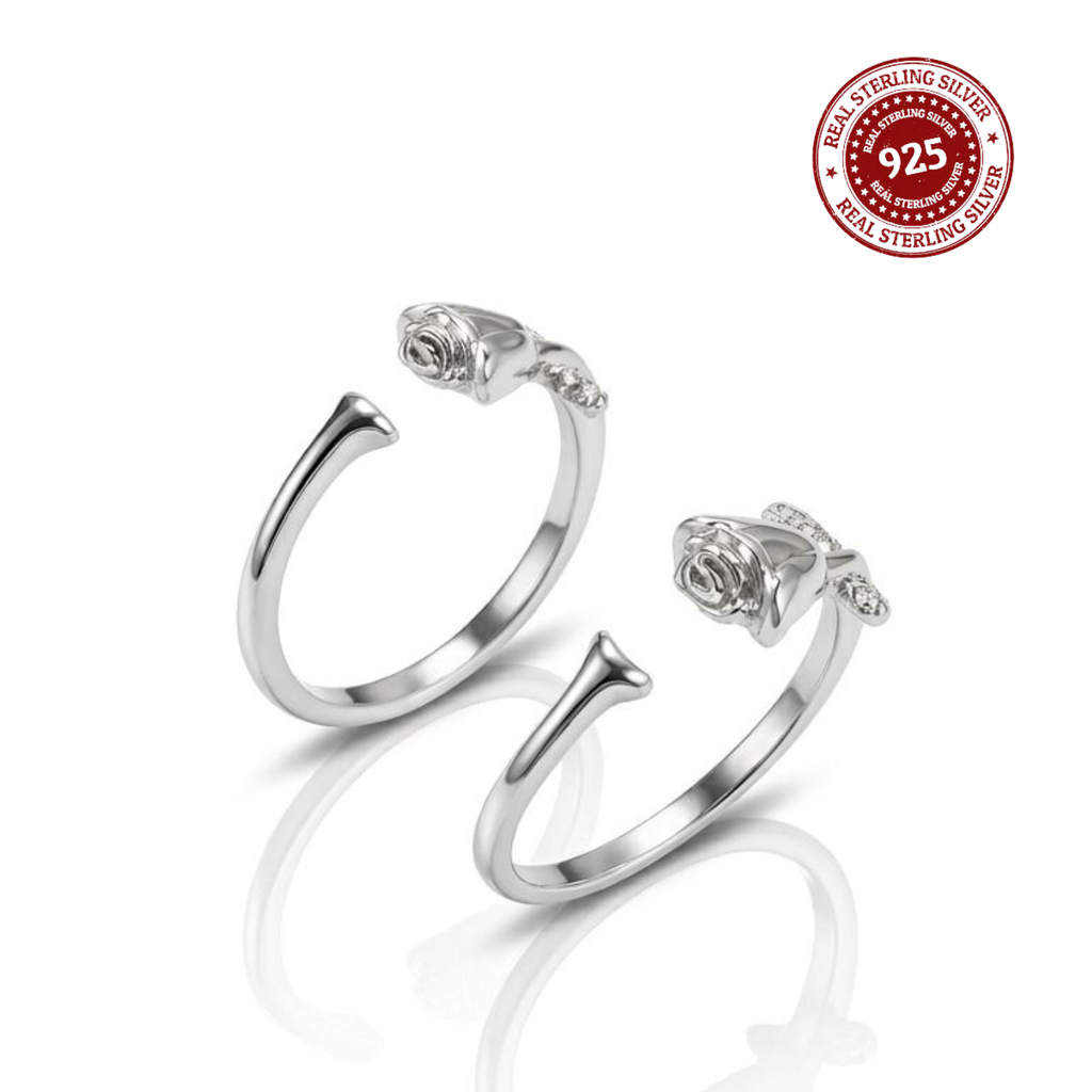Rose Adjustable 925 Silver Toe Ring