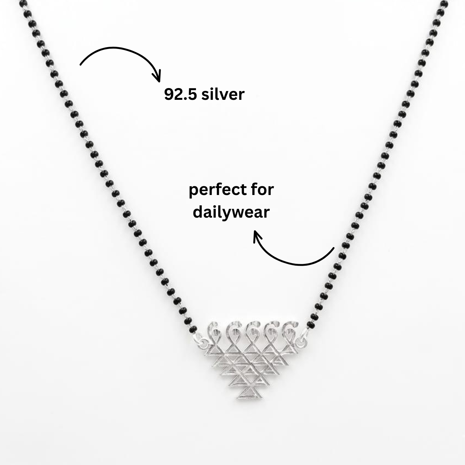 925 Silver Saraswati Mangalsutra