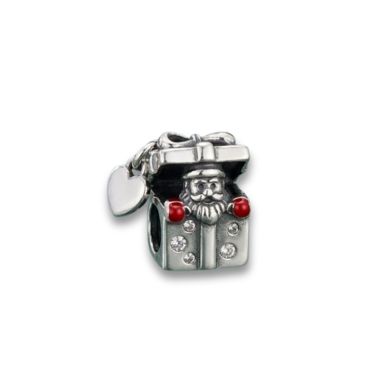 925 Silver Surprise Santa in Giftbox Charm