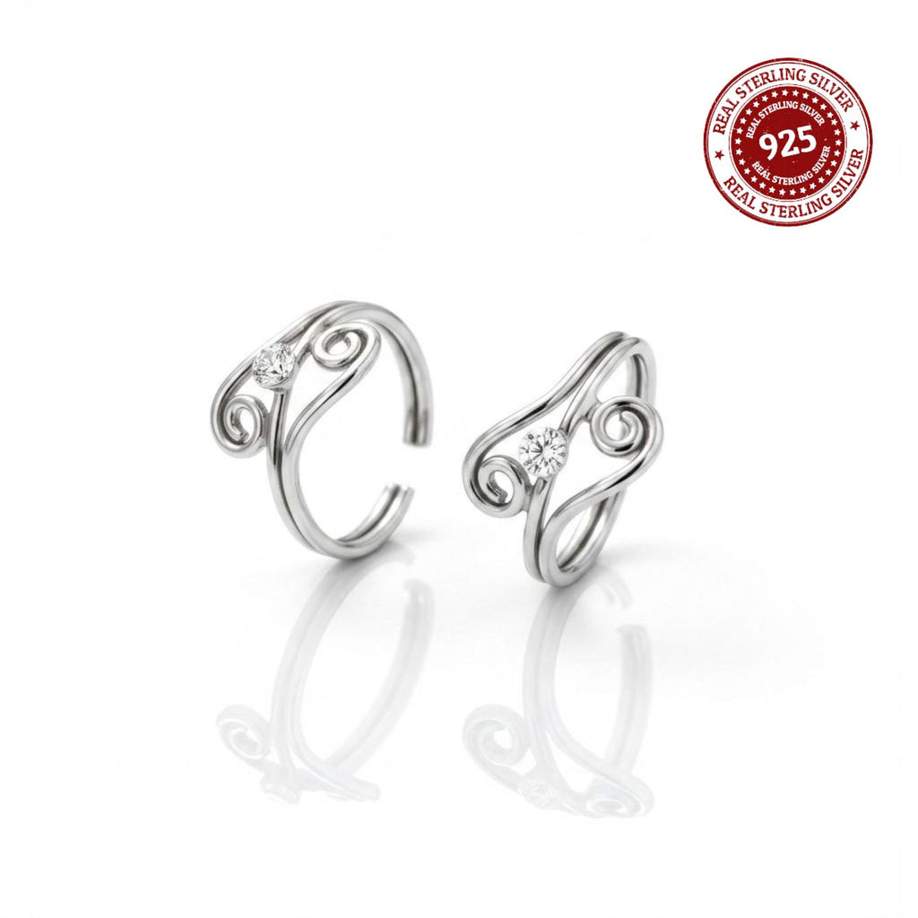 Mayur Solitaire Sterling Silver Jodvi
