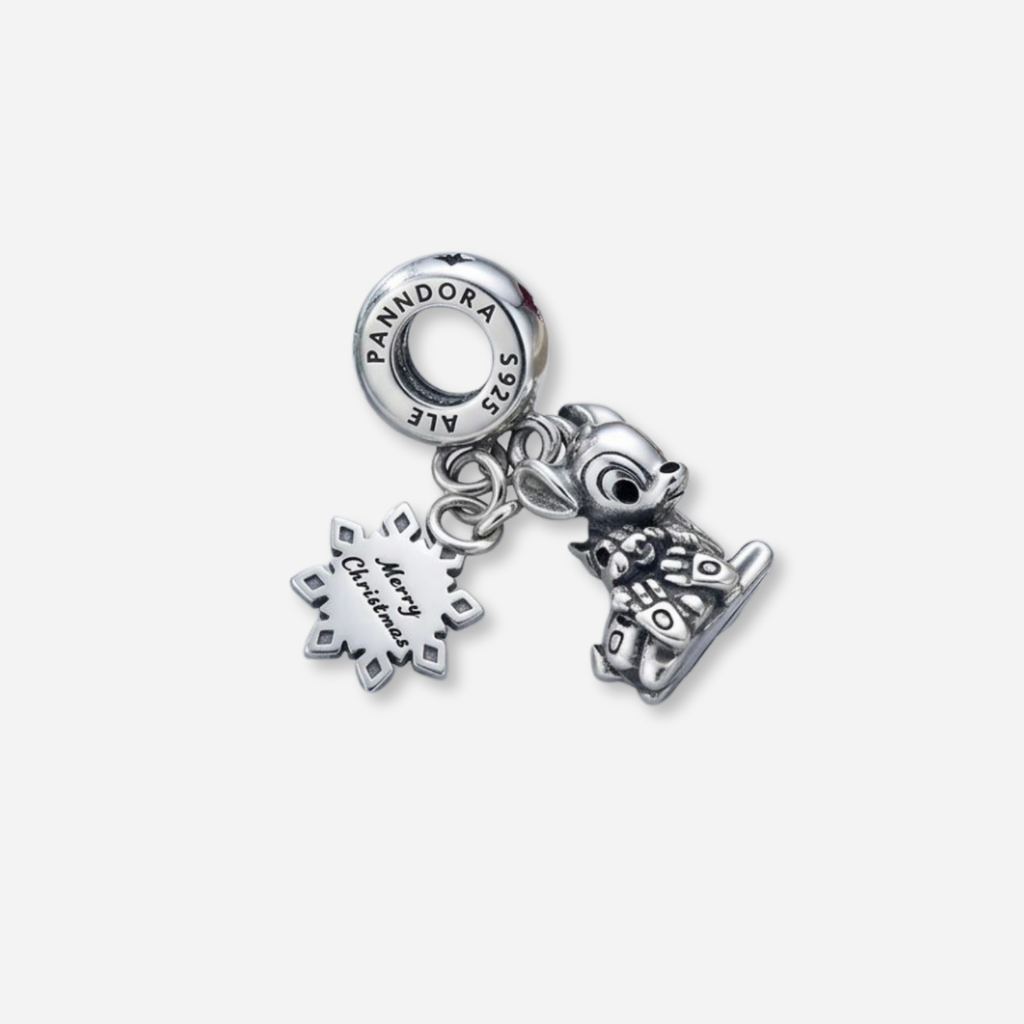 925 Silver Winter Wonderland Fawn Charm