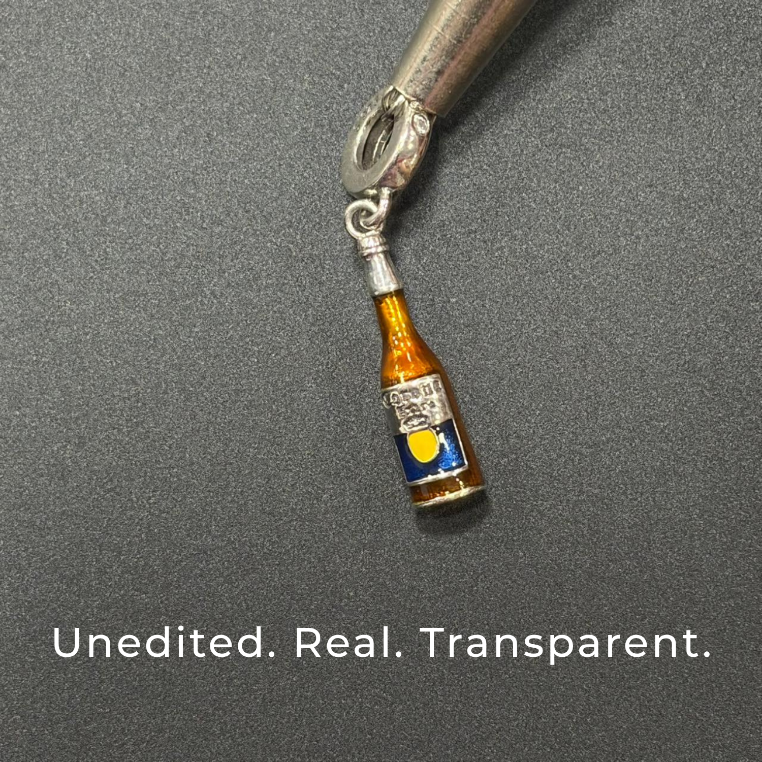 925 Silver Cheers Charm – Beer Bottle