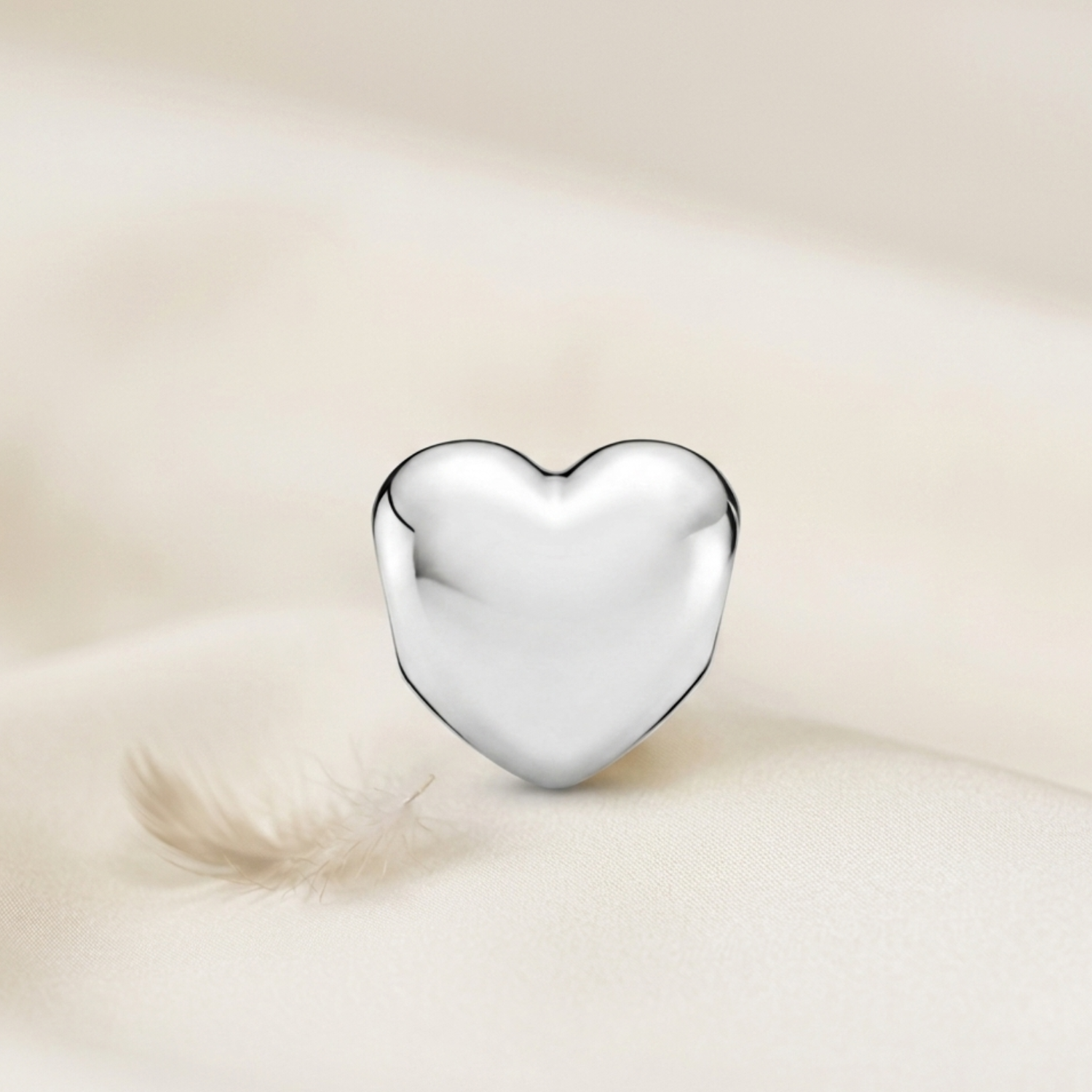 925 Silver Forever Yours Engravable Heart Charm