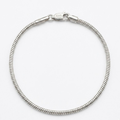925 Sterling Silver Petite Rounded Snake Chain Bracelet
